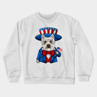 Fourth of July Westie Crewneck Sweatshirt